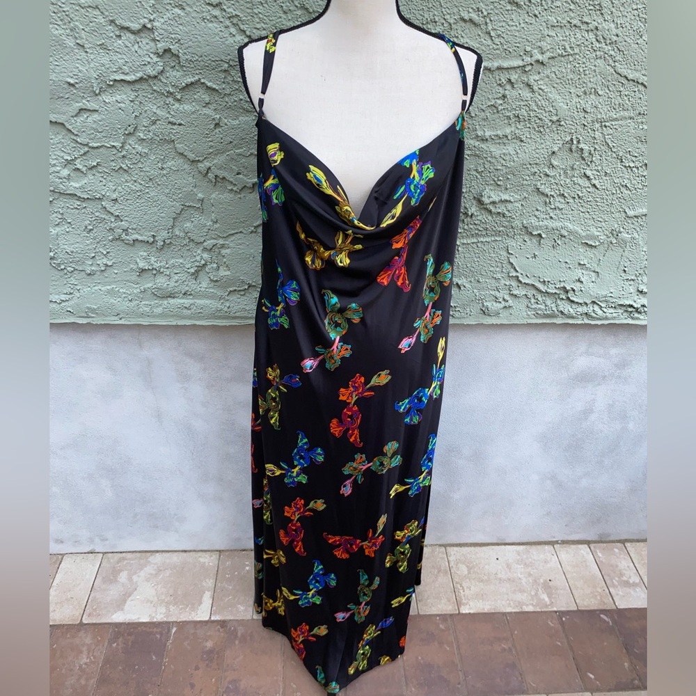 Nasty Gal Slinky Butterfly Dress